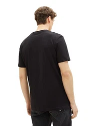 TOM TAILOR DENIM T-Shirt hellblau/schwarz/weiß