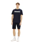 TOM TAILOR DENIM T-Shirt creme/navy/weiß