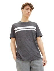 TOM TAILOR T-Shirt mit Logoprint Grau/Hellgrau/Schwarz/Silber/Dunkelgrau/Grün/Weiß
