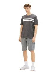 TOM TAILOR T-Shirt mit Logoprint Grau/Hellgrau/Schwarz/Silber/Dunkelgrau/Grün/Weiß