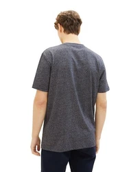 TOM TAILOR T-Shirt mit Logoprint Grau/Dunkelblau/Hellblau/Blau
