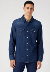 WRANGLER Hemd Denim blau