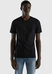 United Colors of Benetton T-Shirt Basic-Form Schwarz