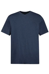 JP1880 T-Shirt Basic V-Ausschnitt Dunkelblau/Blau/Grau