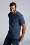 JP1880 T-Shirt Basic V-Ausschnitt Dunkelblau/Blau/Grau