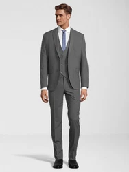 SteffenKlein Anzug Slim-Fit Dunkelgrau/Grau/Hellgrau