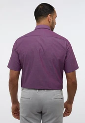 Eterna Kurzarmhemd MODERN FIT NON IRON Lila/Dunkelrot