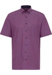 Eterna Kurzarmhemd MODERN FIT NON IRON Lila/Dunkelrot