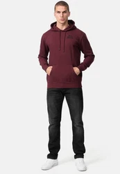 Lonsdale Kapuzenpullover Talmine Dunkelrot/Bordeaux
