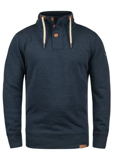 !Solid TripTroyer Herren Sweatshirt Pullover Troyer Pulli Mit Stehkragen Und Knopfverschluss Insignia Blue Melange !Solid TripTroyer Herren Sweatshirt Pullover Troyer Pulli Mit Stehkragen Und Knopfverschluss Insignia Blue Melange
