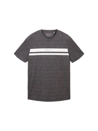 Kurzarmshirt T-Shirt mit Print - Gerade