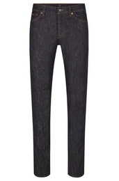 Slim-fit-Jeans mit Leder-Badge