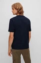 BOSS ORANGE T-Shirt TChup mit Rundhalsausschnitt Dunkelblau/Schwarz/Braun