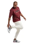 CARLO COLUCCI T-Shirt De Stafeni Dunkelrot/Bordeaux