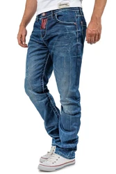 Cipo & Baxx Regular-fit Jeans Casual Hose BA-CD709 Blau