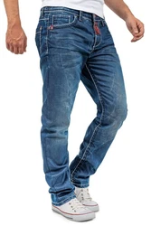 Cipo & Baxx Regular-fit Jeans Casual Hose BA-CD709 Blau