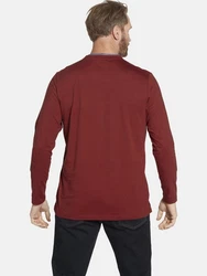 Jan Vanderstorm Langarmshirt NICIAS Dunkelrot/Rot/Bordeaux/Braun