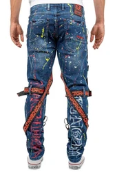 Cipo & Baxx 5-Pocket Jeans Bunte Hose BA-CD716 Blau