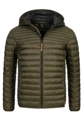 Indicode Herren Bowers Steppjacke Winterjacke Übergangsjacke Dunkelgrün/Khaki/Grün