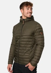 Indicode Herren Bowers Steppjacke Winterjacke Übergangsjacke Dunkelgrün/Khaki/Grün