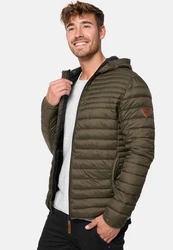 Indicode Herren Bowers Steppjacke Winterjacke Übergangsjacke Dunkelgrün/Khaki/Grün