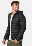 Indicode Herren Bowers Steppjacke Winterjacke Übergangsjacke Schwarz/Dunkelgrün