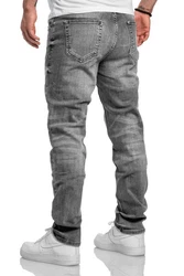 Amaci&Sons Straight Jeans WICHITA Hellgrau/Grau/Dunkelgrau