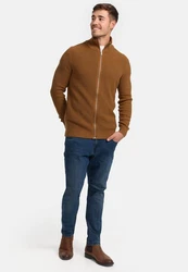 Indicode Strickjacke Dodson Braun