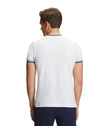 FALKE T-Shirt Weiß/Creme/Dunkelblau/Hellblau