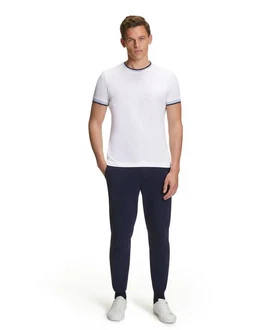 FALKE T-Shirt Weiß/Creme/Dunkelblau/Hellblau