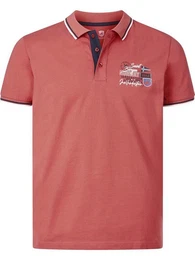 Poloshirt STEIVAN mit Rippstrickkragen