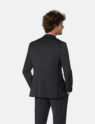Benvenuto Anzug Othello Iago (3-tlg) Super Slim Fit Schwarz/Dunkelgrau