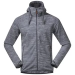 Bergans Anorak Style Hareid Fleece Jacket Herren Dunkelgrau/Grau/Hellgrau/Dunkelblau