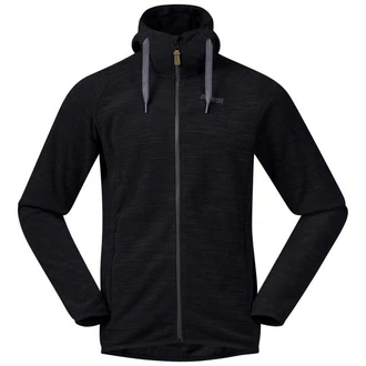Bergans Anorak Style Hareid Fleece Jacket Herren Schwarz/Dunkelblau/Dunkelgrau