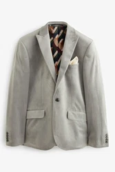 Next Sakko Slim-Fit  Grau/Khaki