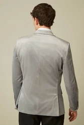 Next Sakko Slim-Fit  Grau/Khaki