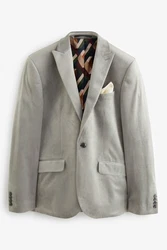 Next Sakko Slim-Fit  Grau/Khaki