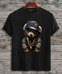RMK T-Shirt Herren Teddy Bear Schwarz/Braun/Beige