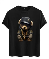 RMK T-Shirt Herren Teddy Bear Schwarz/Braun/Beige