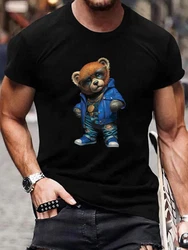 RMK T-Shirt Herren Teddy Bear Braun/Dunkelblau/Schwarz/Hellblau