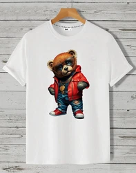 RMK T-Shirt Herren Teddy Bear Braun/Rot