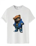 RMK T-Shirt Herren Teddy Bear Braun/Hellblau/Grau RMK T-Shirt Herren Teddy Bear Braun/Hellblau/Grau