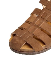 Henry Stevens Freizeitschuh Sandale Braun/Beige/Dunkelbraun