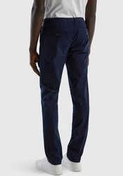 United Colors of Benetton Chinohose im klassischen Look Dunkelblau/Blau
