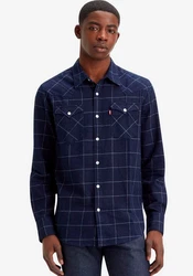 Levi's Hemd BARSTOW WESTERN STANDARD Hellblau/Dunkelblau/Blau