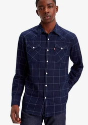 Levi's Hemd BARSTOW WESTERN STANDARD Hellblau/Dunkelblau/Blau