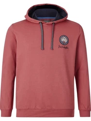 Jan Vanderstorm Kapuzensweatshirt WYN Dunkelrot/Rot/Bordeaux