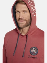 Jan Vanderstorm Kapuzensweatshirt WYN Dunkelrot/Rot/Bordeaux
