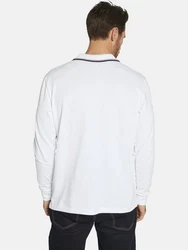 Jan Vanderstorm Langarm-Poloshirt TEUVO Dunkelblau
