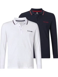 Langarm-Poloshirt TEUVO in zwei Farben
